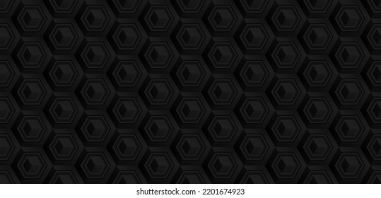 Abstract hexagonal background geometric grid seamless pattern