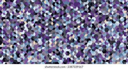 Abstract hexagonal background geometric grid seamless pattern texture