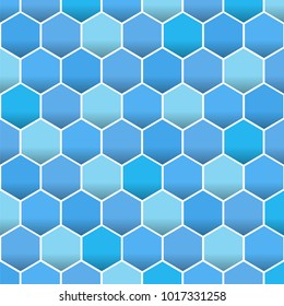 abstract hexagonal background with retro color