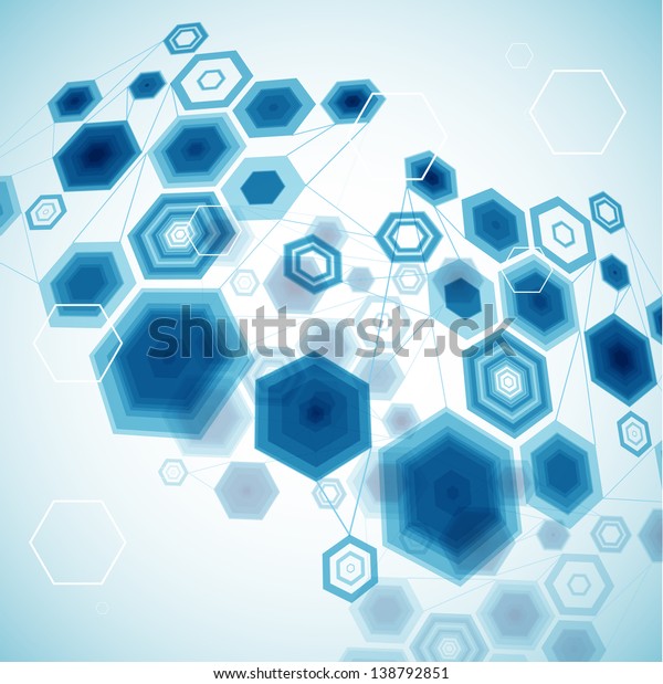 Abstract Hexagonal Background Vector Stock Vector (Royalty Free ...