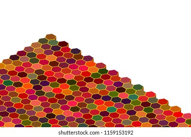 Abstract hexagonal background. Vector colorful illustration. Futuristic technology style.