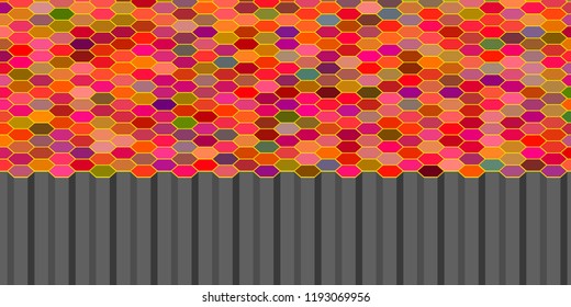 Abstract hexagonal background. Vector colorful illustration. Futuristic technology style.