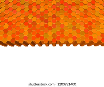 Abstract hexagonal background. Vector colorful illustration. Futuristic technology style.