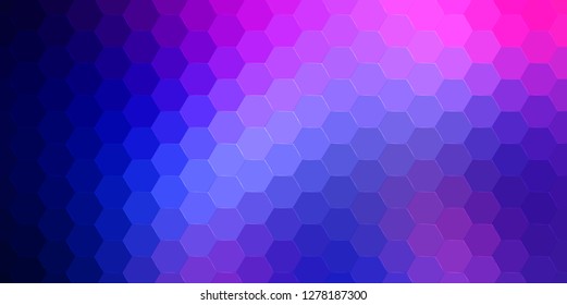 Abstract hexagonal background. Vector geometric background with hexagons and gradient effect. Bright color vector background illustration.