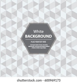 Abstract Hexagonal Background White Seamless Texture