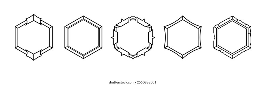 Design hexagonal abstrato inspirado na antiga alquimia e no oculto. Apresenta linhas geométricas e símbolos para uma conexão mística e espiritual.