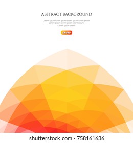 Abstract hexagonal form. White background.
