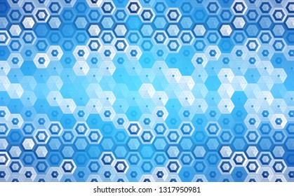 Abstract hexagonal geometric background. Business presentation for web design, banner. Technology polygonal concept.