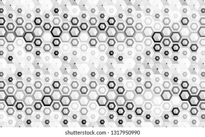 Abstract hexagonal geometric background. Business presentation for web design, banner. Technology polygonal concept.