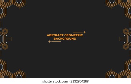 abstract hexagonal geometric background design concept