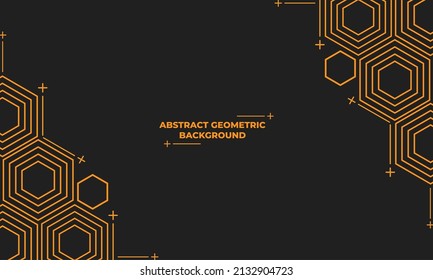 abstract hexagonal geometric background design concept
