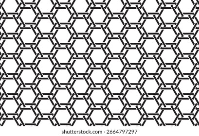 Abstract hexagonal geometric pattern vector background