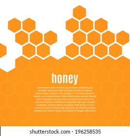 Abstract hexagonal honeycomb background. Vector illustration 