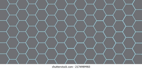 Abstract hexagonal honeycomb scientific background pattern