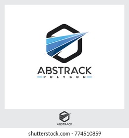 Abstract Hexagonal Illustration. Abstract generic business icon illustration template.