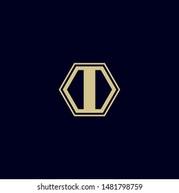 abstract hexagonal logo vector design symbol icon