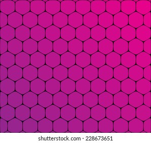 Abstract hexagonal molecule background. Futuristic, technology, biological, clean and modern style