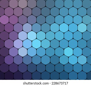 Abstract hexagonal molecule background. Futuristic, technology, biological, clean and modern style