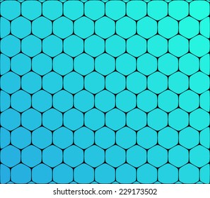 Abstract hexagonal molecule background. Futuristic, technology, biological, clean and modern style