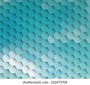 Abstract hexagonal molecule background. Futuristic, technology, biological, clean and modern style