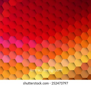 Abstract hexagonal molecule background. Futuristic, technology, biological, clean and modern style
