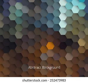 Abstract hexagonal molecule background. Futuristic, technology, biological, clean and modern style