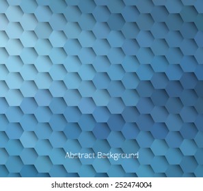 Abstract hexagonal molecule background. Futuristic, technology, biological, clean and modern style