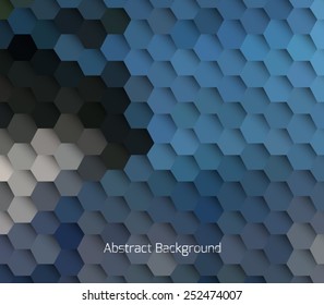Abstract hexagonal molecule background. Futuristic, technology, biological, clean and modern style