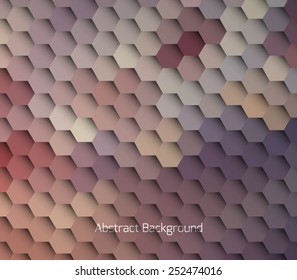 Abstract hexagonal molecule background. Futuristic, technology, biological, clean and modern style