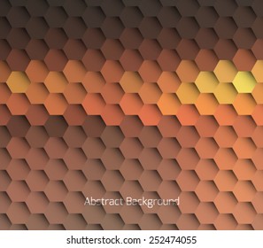 Abstract hexagonal molecule background. Futuristic, technology, biological, clean and modern style