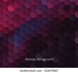 Abstract hexagonal molecule background. Futuristic, technology, biological, clean and modern style