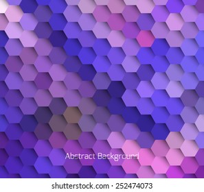 Abstract hexagonal molecule background. Futuristic, technology, biological, clean and modern style