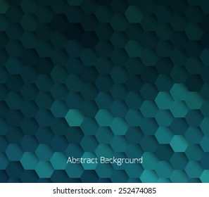 Abstract hexagonal molecule background. Futuristic, technology, biological, clean and modern style