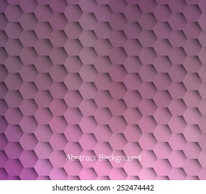 Abstract hexagonal molecule background. Futuristic, technology, biological, clean and modern style