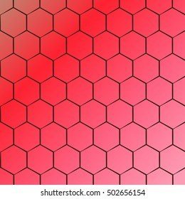 Abstract hexagonal molecule background. Futuristic, technology, biological, clean and modern style