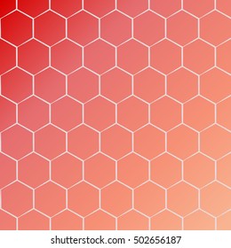 Abstract hexagonal molecule background. Futuristic, technology, biological, clean and modern style