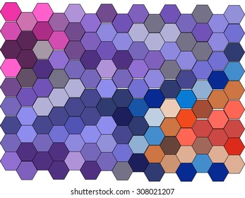 Abstract hexagonal pattern