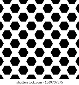 Abstract hexagonal pattern background. Black hexagons on a white background. Vector illustration