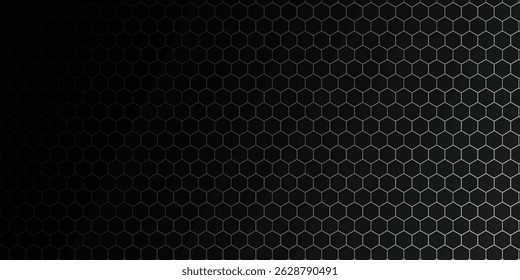 abstract hexagonal pattern dark backdrop for cyber connection vector illustration eps10