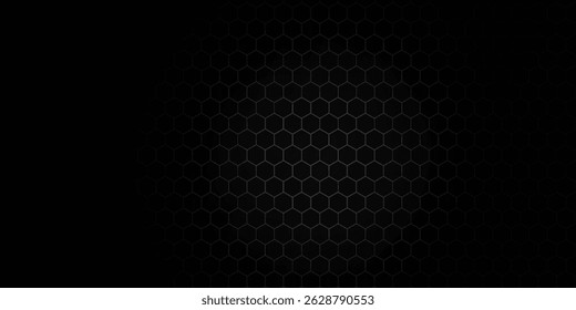 plano de fundo escuro padrão hexagonal abstrato para ciber conexão vetor ilustração eps10