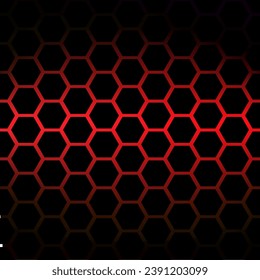 Abstract hexagonal pattern with red Abackground. modern geometric shapes web banner design You can use it for cover templates, posters, flyers, print ads. Vector illustration