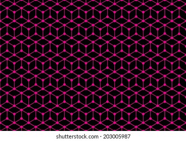 Abstract Hexagonal Pattern. Vector