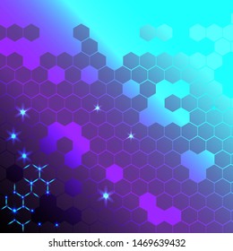 Abstract hexagonal pattern vector background