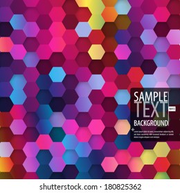 Abstract Hexagonal Shapes Background