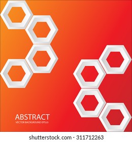Abstract Hexagonal Shapes Background