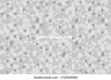 Abstract hexagonal technology pattern design with dirty dot decoration background. Use for poster, template design, print, ad. illustration vector eps10