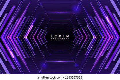 Abstract hexagonal technology wave background