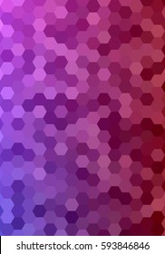 Abstract hexagonal tile mosaic pattern background design
