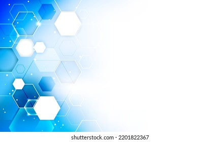 Abstract hexagonal vector background. Can be use as banner, template, layout or cover.
