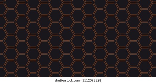 Abstract hexagonal vector background. Geometric seamless texture.
